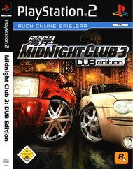 Midnight Club 3 ps2 แผ่นเกมส์ps2 เกมเพล2 แผ่นเกมplay2 เกมรถแข่ง