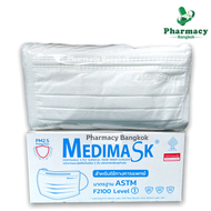 หน้ากากอนามัย แมส ผ้าปิดปาก เมดิแมส Medimask ASTM LV 1 สีขาว ใช้ในทางการแพทย์ Medical Mask