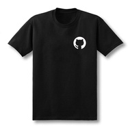 Geek Github octocat print 100% cotton round neck t-shirt lelaki perempuan engineer casual trendy wea