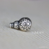 Three-way Buddha Head Sterling Silver Tibetan Lotus Buddha Bead Accessories Thai Silver Accessories 