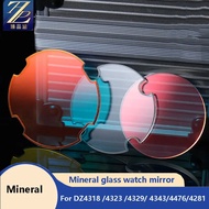 For DIESEL watch lenses DZ4318 DZ4323 DZ4344 DZ4500 DZ4512 DZ4476 mineral glass mirror transparent w