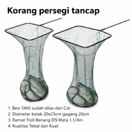 Koja korang jaring tempat ikan hasil pancing ring 1 - 2 menggunakan besi 5 mili sudah di las dan cat