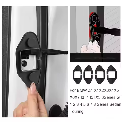 Car Door Limiter Pad Lock Shock Damper Door Check Arm Cover For BMW Z4 X1X2X3X4X5X6X7 I3I4I5 IX3 3Se