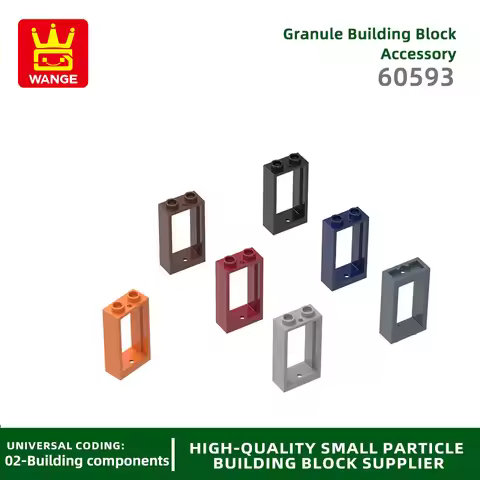 Wange 78Pcs/Lot 60593 1X2X3 Window frame Building Blocks MOC House Accessories Compatible with Brick