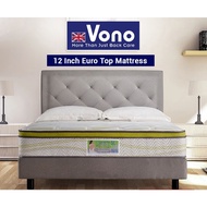 [Promotion Bed Set] Leather Bedframe & Mattress Vono SpinePro SE Mattress ( 15 Years Warranty by Von
