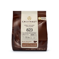 CALLEBAUT 823 MILK CALLETS 400g original pack / free ice pack and cooler bag