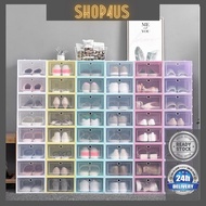 Plastic Shoe box/Stackable &amp; Foldable Shoe Storage box/Kotak Kasut plastic/Shoe rak/鞋盒