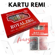 Kartu Remi Plastik Royal Plastic Box / Remi Royal 2 set