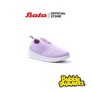 Bata บาจา ยี่ห้อ Bubble Gummers รองเท้าผ้าใบ สนีคเคอร์ รองเท้าใส่เล่นกีฬา ใส่ลำลอง สำหรับเด็กผู้หญิง รุ่น Flex4u สีม่วงอมชมพู 3599540