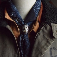 Joker joker American Retro Fashion Matching Accessories Square Scarf Buckle PU Scarf Buckle Unique K