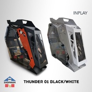 INPLAY Thunder 01 Black / White Desktop Computer PC Case