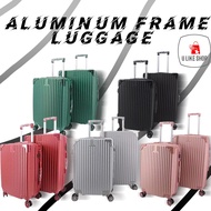 Retro Luggage Aluminium Corner design 12 inch/14 inch/20 inch/24 inch Ready Stock Luggage Suitcase