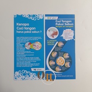 Flyer How to Wash Hands - Flyer PHBS - Flyer CTPS - GERMAS