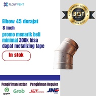 Elbow ducting 45 degrees 8" / Elbow 45 size 8" with BJLS parts