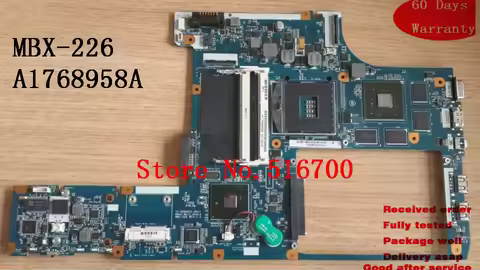 Laptop motherboards For Sony Vaio VPCCW2S1E PCG-61412M MBX-226 MOTHERBOARD MAINBOARD A1768958A Teste