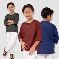 Kurta Boys 3l4 sleeves Kurta Children's Lehar Round Kurta Pocketed / Kurta Kids