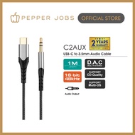 PEPPER JOBS C2AUX USB-C to 3.5mm Audio Cable (1M Length)
