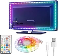 MY BEAUTY LIGHT LED Lights for TV, 8.3ft Waterproof TV LED Backlight for 42-50in TV, 65536 DIY Color