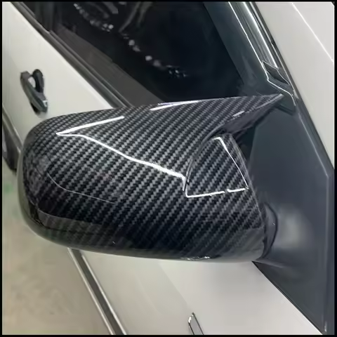 Car Styling Door Side Wing Rearview Mirror Cover Trim Shell With OX Horn Cap For Toyota Corolla 2009