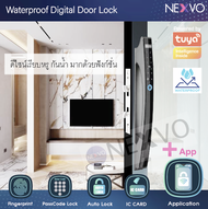 New2023 Digital door lock กลอนประตูดิจิตอลกันน้ำ สมาร์ทออโต้ล็อค Waterproof smart digital door lock App TUYA กันน้ำระดับ IP66 ใช้ได้กับบานสวิงและบานเลื่อน