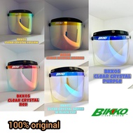 100% ORIGINAL VISOR BIKKO DAY NIGHT SIANG MALAM CRYSTAL CLEAR PURPLE BLUE ORANGE RED YELLOW GREEN SG