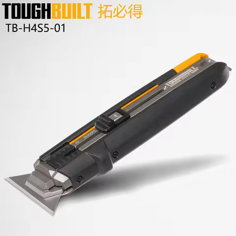 TOUGHBUILT TB-H4S5-01 Scraper Utility Knife Dual Function Eradicate Cutting With 5 Blades Hand Tools