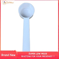 [ISHOWMAL] 50/100pc 5g White Plastic Measuring Spoon Gram Scoop Food Baking Medicine Powder❀