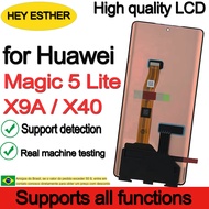 6.67นิ้ว AMOLED 120Hz X9a LCD Magic5 Lite แบบสัมผัสหน้าจอ Digitizer สำหรับ Honor Magic 5 Lite 5G อะไ