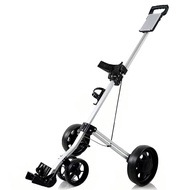 HOW TRUE Golf 4 wheels aluminum alloy foldable golf trolley multifunction golf push cart with water