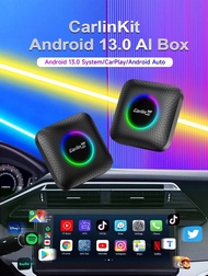 &lt;ใหม่ล่าสุด&gt; โฉมใหม่ Carlinkit Android 13.0 CarPlay Ai Box แรม 8 รอม 128 รับประกันนาน 1 ปี พร้อมสอนติดตั้ง