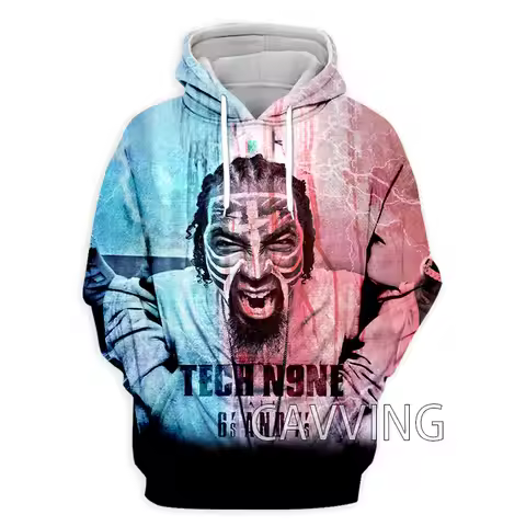 CAVVING 3D Printed Hot Rapper Tech N9ne Hoodies Hooded Sweatshirts Harajuku Hoodie Sweatshirts Tops 