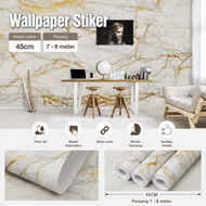 YodaOfficialStore - Cream Marble Wallpaper 7m to/d 8m x 45cm