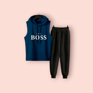 Clairestore Setelan Jogger Hoodie Anak 5 - 15 Tahun Yess Boss