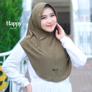 hijab instan daffi series happy warna terbaru - capulet olive