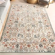 nuLOOM Rose Persian Vintage Area Rug, 6' 7" x 9', Beige