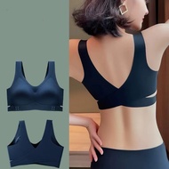 Fairygirl Seamless Bralette push Up Crop Top Sports Gym Solid Color Import
