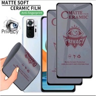 Tempered Glass Matte Anti Spy Privacy REDMI K40 PRO / REDMI K40 PRO+ / REDMI S2 / REDMI A1 / REDMI A
