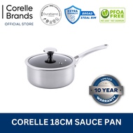 Corelle DuraNano 18cm Sauce Pan - Uncoated Non-Stick Stainless Steel Cookware (10 Years Warranty) CB