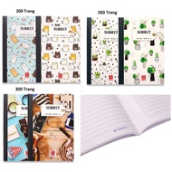 Hong Ha Subjwct horizontal notebook A4 size 200 million/260 million/300 million/320 million/420 mill