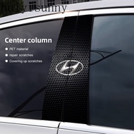 HYS Car Center Pillar Protective Film Anti-scratch Decorative Sticker For Hyundai I30 I20 Kona IX35 
