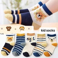 k13 5-pack 4-10 year old cartoon boy socks elastic socks