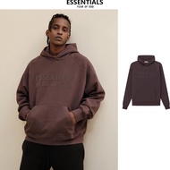 Fear Of God Essentials Hoodie Authentic For Men And Women Loose Hoodie/Dark Oatmeal