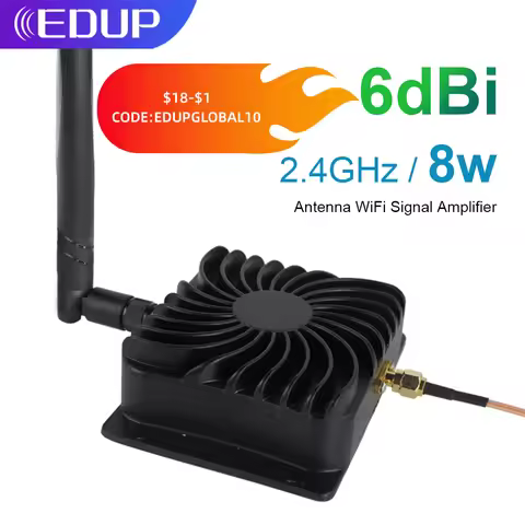 EDUP 8W Wifi Power Amplifier 2.4GHz 802.11n Wifi Signal Repeater Router Range Extender Booster 6dBi 