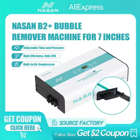 NASAN NA-B2+ Mini Air Bubble Removing Machine B2 Plus LCD Screen OCA Autoclave Debubbler Bubble Remo