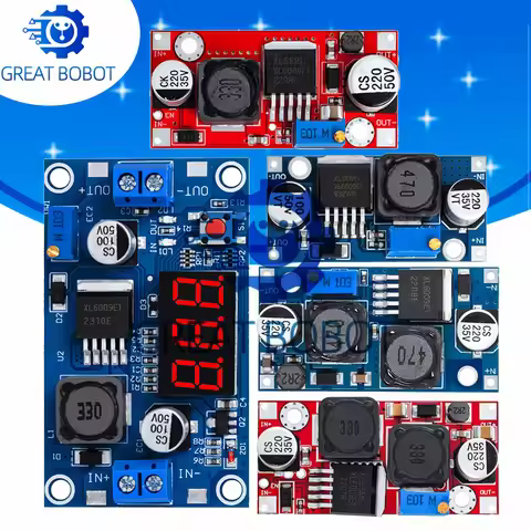 1PCS Boost Buck DC-DC Adjustable Step Up Down Converter XL6009 Power Supply Module 20W 5-32V to 1.2-