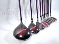 ＊HIO GOLF＊COSMO EAGLE 女用高爾夫球桿十支組 碳纖桿身 紫色系紅色系 全新
