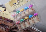木夾仔 相片用夾仔連繩 卡通款 wooden photo clip