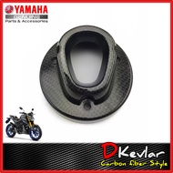 ฝาปิดปลายท่อ MSLAZ  YAMAHA M-SLAZ ลายเคฟล่า เคฟล่าฟิล์มลอยน้ำ  D-Kevlar Duke Shop อะไหล่แท้เบิกศูนย์ mslaz carbon อะไหล่แต่งmslaz mslazแต่ง m-slazแต่ง