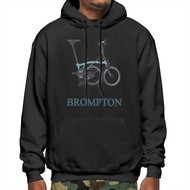 Custom Hoodie in Men Brompton Folding Bike Sportswear Birthday Present