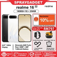 [NEW] realme 16 5G (18GB*(8+10)RAM + 256GB ROM) IP69 Pro Top Level Protection l 7000mAh Battery l 60